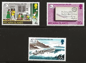 Pitcairn Islands Scott #141-43, Singles 1974 Complete Set FVF MNH - Picture 1 of 1