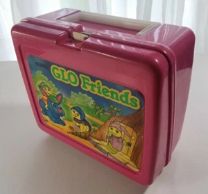 Glo Friends Plastic Lunch Box Hasbro Vtg 1986 Thermos USA Original Rare No Cup  - Picture 1 of 12