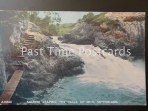 Old PC - Salmon Leaping the Falls of Shin, Sutherland - Picture 1 of 1