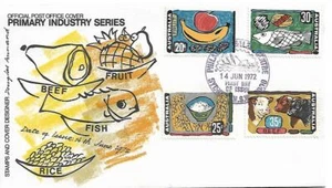 1972 Primary Industry Series Set of 4 FDI Sydney 14 Jun 1972 NSW - Picture 1 of 1