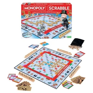 TOTALMENTE NUEVO Monopoly Scrabble A Mashup Of Two Of The Worlds Greatest Games - Imagen 1 de 2