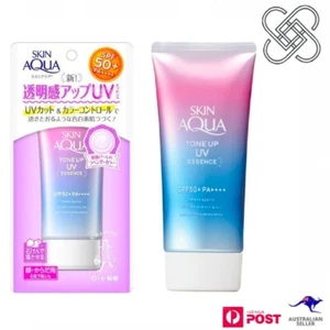Rohto Skin Aqua Tone-up Lavender Sunscreen SPF50+ PA++++ 80g (NEW) - Picture 1 of 7