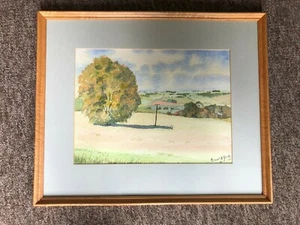 Landscape Watercolour Painting Framed by Michael Alford - Picture 1 of 2