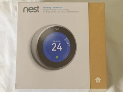 Google Nest Learning Thermostat 3rd Gen  T3007EF  **BRAND NEW IN SEALED BOX ** - Image 1 of 4