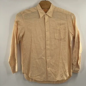 Tommy Bahama Shirt Mens Large Yellow Relax 100% Linen Button Up Casual Top - Picture 1 of 8