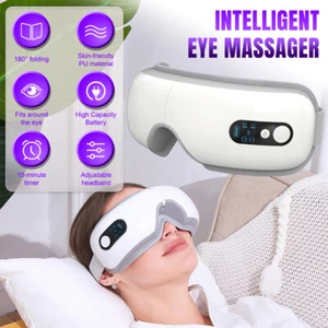 Eye Massager with Heat and Vibration Compression Rechargeable Bluetooth Music US - Picture 1 of 17
