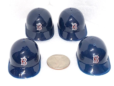 Lot of 4 Boston Red Sox Vintage 1980's Mini MLB Baseball Gumball Helmets New! Cover