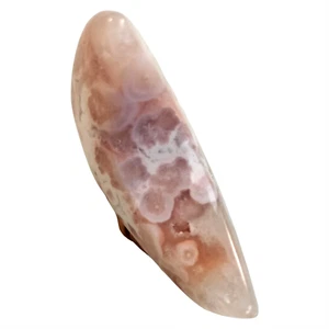 Flor Musgo Ágata Cristal Tallado Luna Calcedonia Inclusiones Madagascar - Imagen 1 de 6