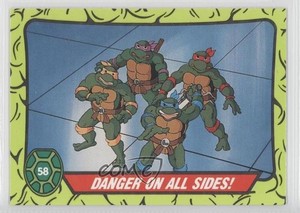 1990 Topps Teenage Mutant Hero Turtles Ireland Danger On All Sides! #58 0b5