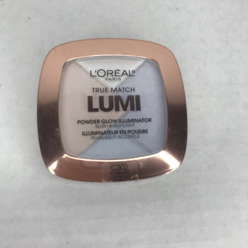 L'Oreal True Match Lumi Powder Glow Illuminator Blush & Highlight C302 ICE - Image 1 of 3