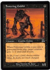 Festering Goblin *PLAYSET* Magic MtG x4 Onslaught SP