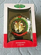 American Greetings 2005 Designers Collection Grandparent Snowman&WomanOrnament 