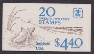 US 2117-2121 2121a BK147 Seashells 22c booklet 20 #1 MNH 1985 - Picture 1 of 8