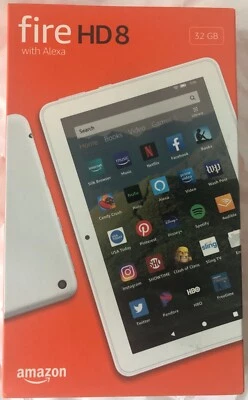 AMAZON FIRE HD8 TABLET (10th gen) WHITE 32GB BRAND NEW FACTORY SEALED  FREE SHIP - Image 1 of 3