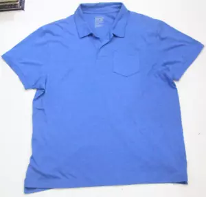 Old Navy Blau Herren Poloshirt mit Tasche Kurzarm 2XL 2-Knopf Einfarbig 1-210 - Bild 1 von 5
