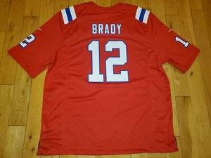 New Nike TOM BRADY Red Alternate NEW ENGLAND PATRIOTS Men's NFL Team JERSEY XL - Picture 1 of 21