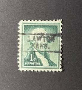 Lawton, Kansas Type 745 Precancel - 1 cent Washington - U.S. #1031 - KS - Picture 1 of 1
