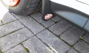 MG3 MUDFLAPS + INCL LOGO SET OF 4 - GENUINE MG 3 FOR MODELS TIME AND FORM UK CO. - Picture 1 of 4