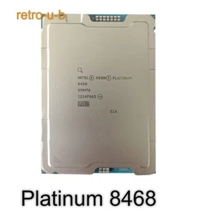 Processeurs CPU Intel Xeon Platinum 8468 SRM7M 2,1 GHz LGA4677 350 W 48C/96T - Photo 1/1