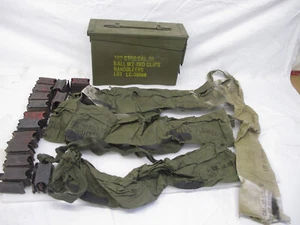 US 28x 8 Round Clip EnBloc 8RD Rd Clips for M1 Garand USGI SA Ammo Box Bandolier - Picture 1 of 23