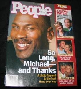 1999 People MICHAEL JORDAN Rod Stewart (NEW MINT COPY) - Picture 1 of 4