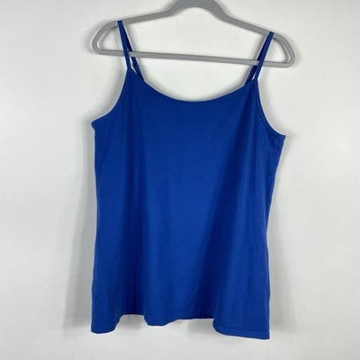 Top Camisola Lane Bryant Talla Grande 18 20 Algodón Esencial Azul Foto 1 de 4