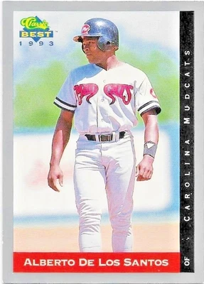 Alberto De Los Santos Carolina Mudcats 1993 Classic Best Card # 132 Near Mint - Image 1 of 2