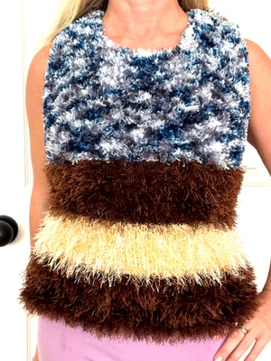 Hand Knitted Soft Cute Vest/Sleeveless Sweater. Size S or XS.  Clothing Women - Image 1 of 4