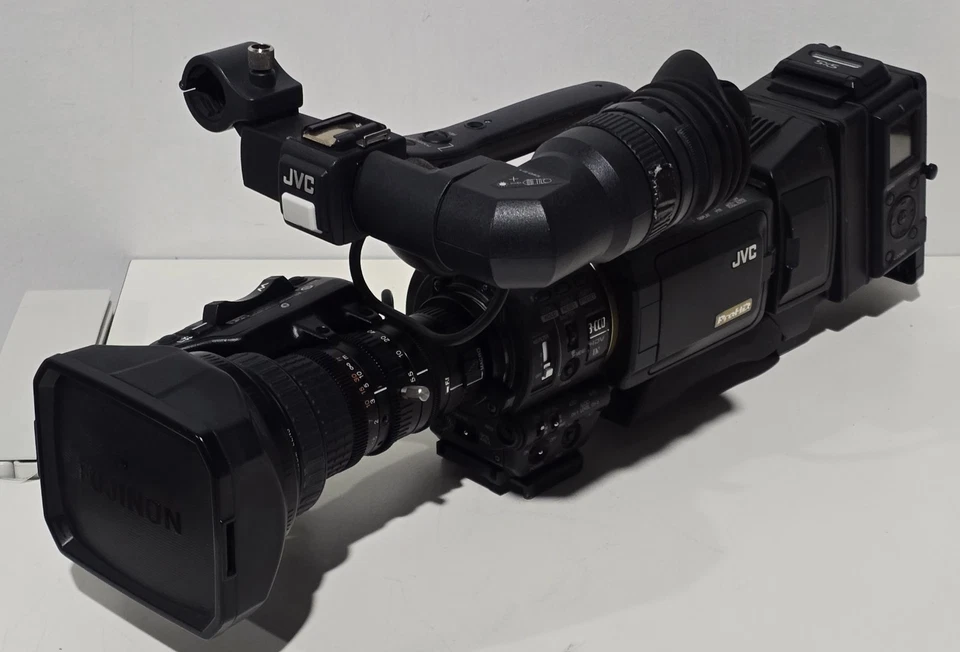 JVC ProHD  GY-HD200U HDV 720p Video Camera with KA-MR100G SxS Recorder Low Hours - Image 1 of 4