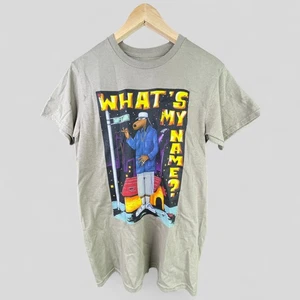 Estilo vintage "¿Cuál es mi nombre?" Camiseta Gráfica Snoop Dogg Bronceada Talla S Nueva Sin Etiquetas - Imagen 1 de 7