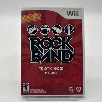 Rock Band Track Pack: Volume 2 (Nintendo Wii, 2008) Partially Sealed READ - Image 1 of 3