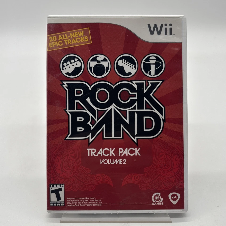 Rock Band Track Pack: Volume 2 (Nintendo Wii, 2008) Partially Sealed READ - Image 1 of 3