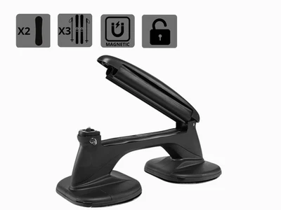 PORTASCI PORTA SCI E SNOW BOARD MAGNETICO UNIVERSALE AUTO CON ANTIFURTO TACO - Immagine 1 di 4