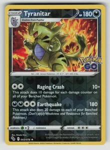 Tyranitar Holo Rare Pokemon GO 043/078 NM - Picture 1 of 2