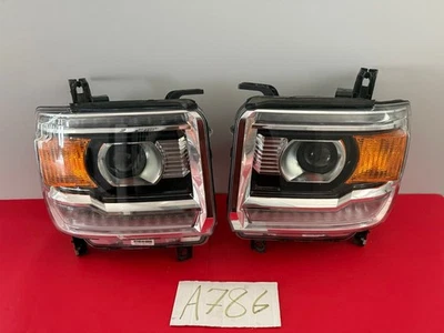 GMC Sierra 2500 3500 HD 2016-2019 juego de faros de xenón HID derecho e izquierdo OEM 786 Foto 1 de 4
