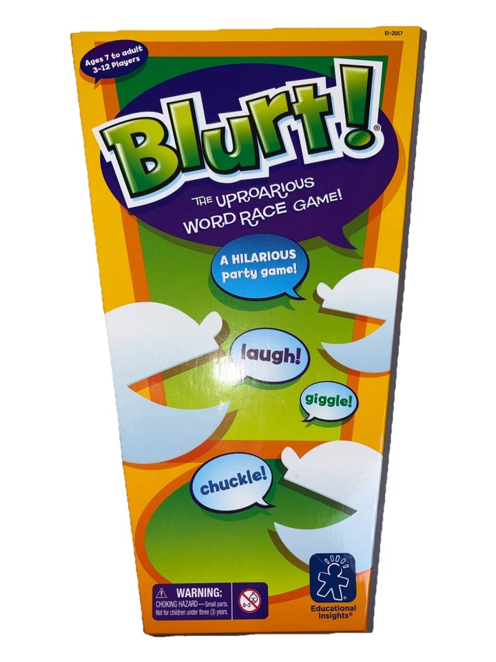 Blurt! The Uproarious Word Race Game Ages 7+ 3-12 Players Educational Insights - Image 1 of 4