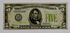 1934 - $5 Federal Reserve STAR Note St. Louis - Avg. Circulated - Picture 1 of 2