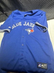 Toronto Blue Jays Custom Hill Jersey XL Youth #18 Majestic MLB - Picture 1 of 5