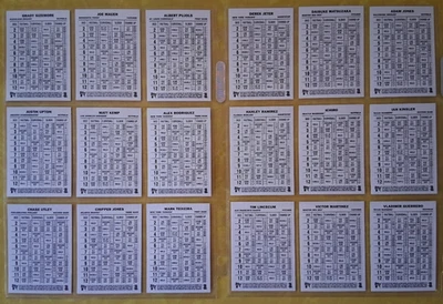 2010 Topps Heritage COMPLETE Dice Back Set (18) - Pujols, Jeter, Ichiro - (SSP) - Image 1 of 4