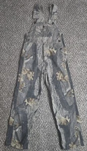 Vintage Y2K Real Tree Camo Overalls Youth Size Medium Great Shape - Picture 1 of 11