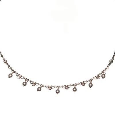 Colar Konplott pérola sombra cinza diamante preto - Imagem 1 de 3