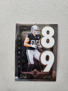 Brock Bowers 2024 Select #12 Select Numbers RC Las Vegas Raiders NM - Picture 1 of 2