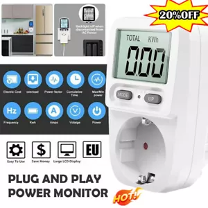 Energiekosten Messgerät Stromzähler Energie Strom Verbrauchszähler MonitorMeterN - Bild 1 von 10