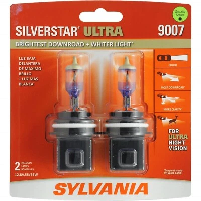 Sylvania SilverStar Ultra 9007 HB5 65/55W Two Bulbs Headlight Stock Made in USA - Image 1 of 4