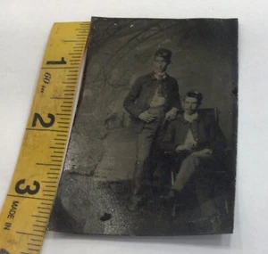 Original Span Am - Indian Wars soldiers Tintype Photograph - Cleveland Ohio - Picture 1 of 3