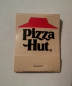 VINTAGE PIZZA HUT MATCH BOOK - 1970 / 80's RARE - EXCELLENT UNUSED CONDITION - Picture 1 of 5