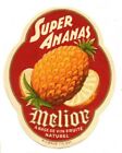 Belgium - Vintage Drink Label - Melior Super Ananas