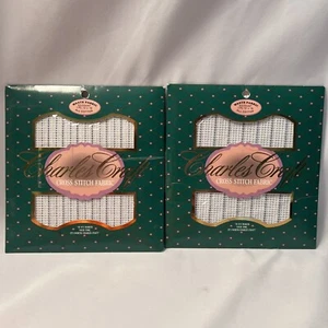Charles Craft Cross Stitch Waste Canvas Fabric Lot 2, 8.5 Ct, 12x18” New - Picture 1 of 3