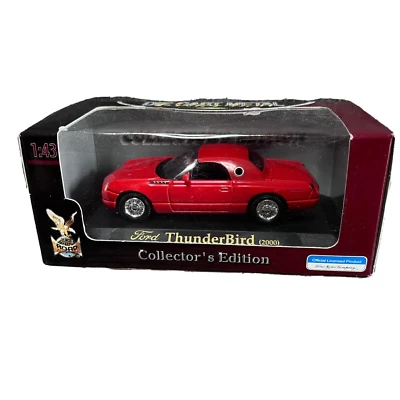 Yat Ming Ford ThunderBird 2000 Red Car Die Cast Metal Collection 1:43 Hand Made - Image 1 of 4