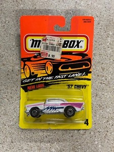Matchbox Superfast 57 Chevy White #4 Diecast New